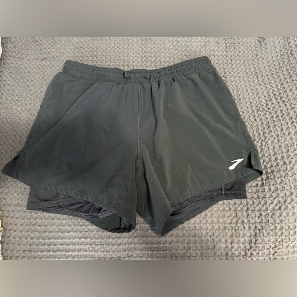 Brooks Charcoal Performance Shorts